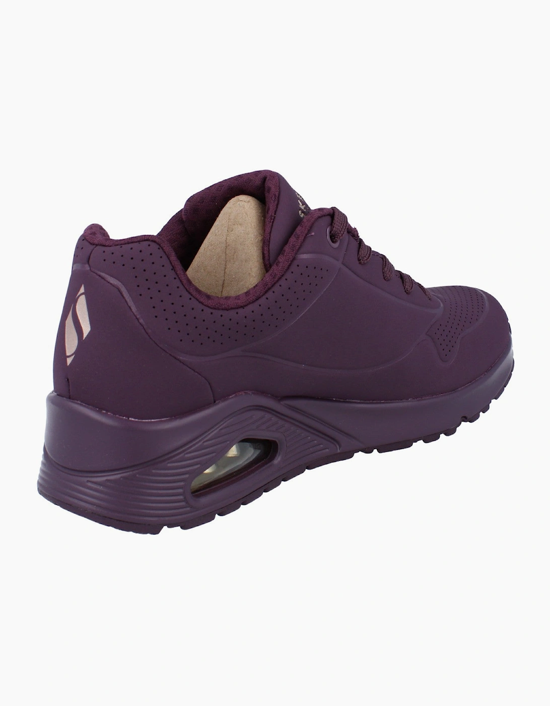 Skechers Uno Stand On Air Womens Trainers 73690 Shoes  WINE