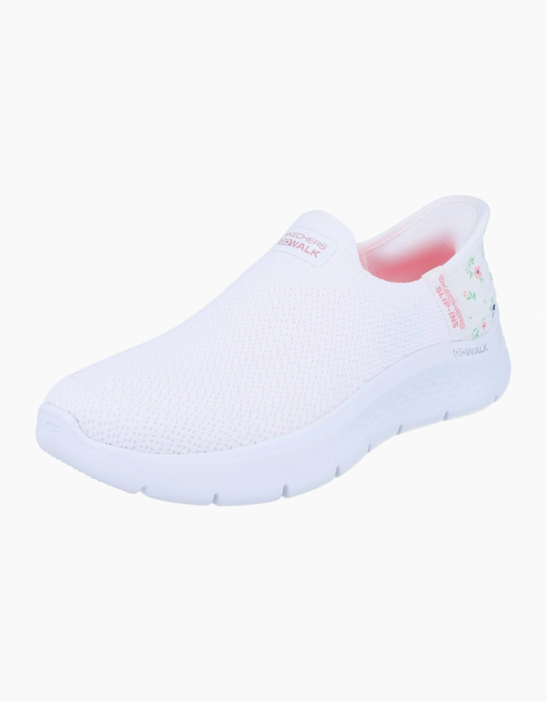 Skechers Slip Ins Go Walk Flex - Sunset Rose Womens Trainers 124822 Shoes  WHT