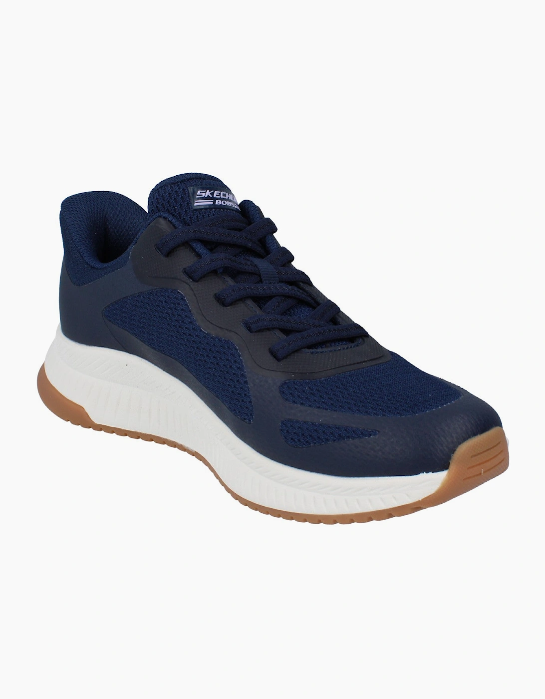 Skechers Hands Free Slip-Ins Bobs Squad 4 - Staple Look Womens Trainers 117624 Shoes  NVY