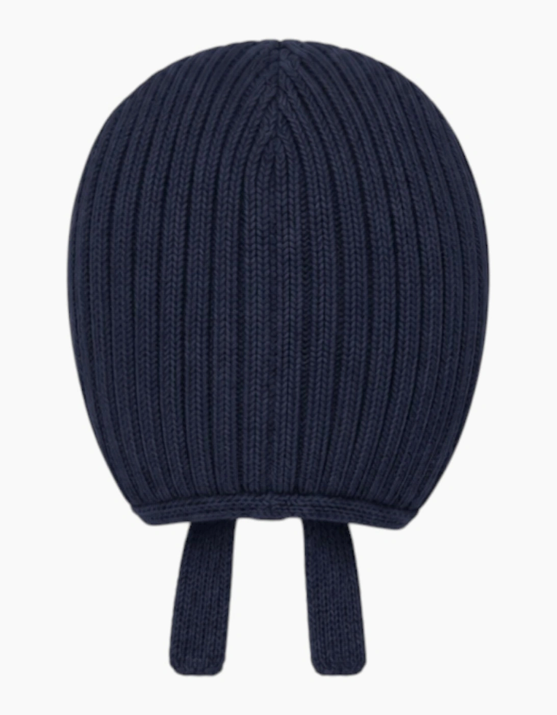 Navy Knit Tie Bonnet