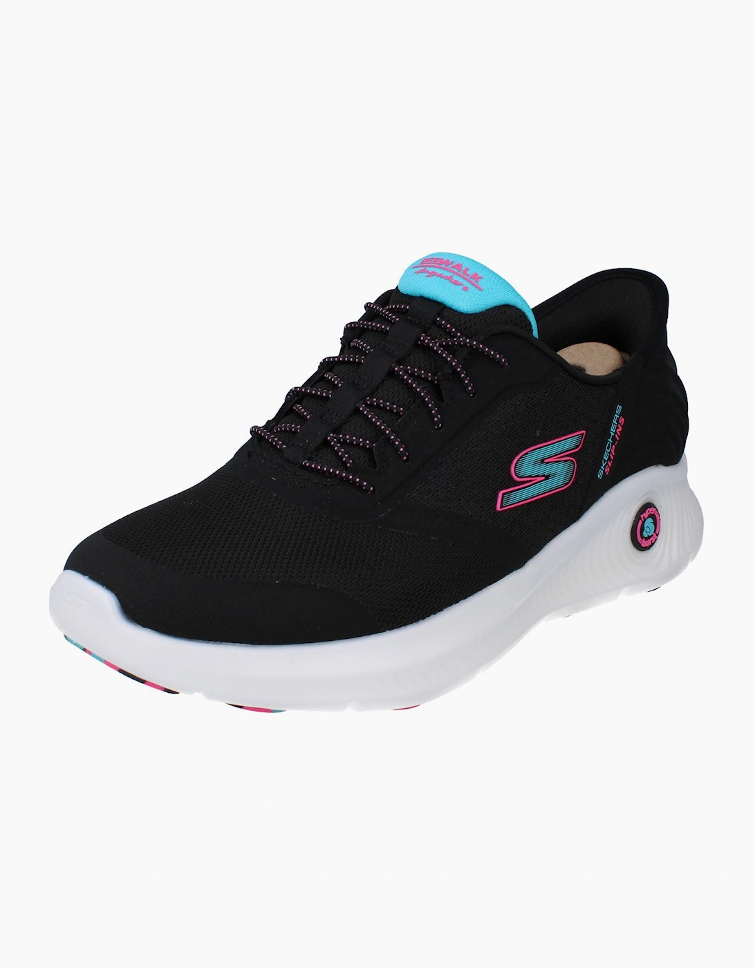Skechers Slip Ins Go Walk Anywhere - Vivi Womens Trainers 125080 Shoes  BKMT