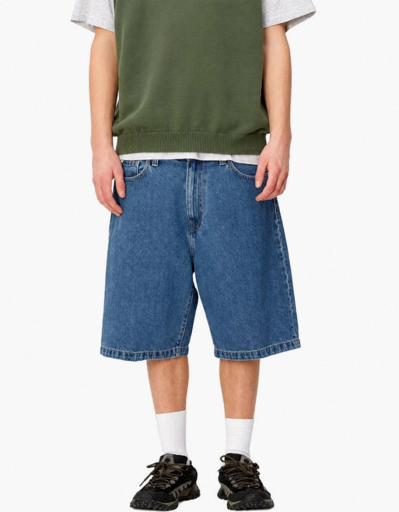 Carhartt WIP Denim Landon Short Blue Heavy Stone Wash