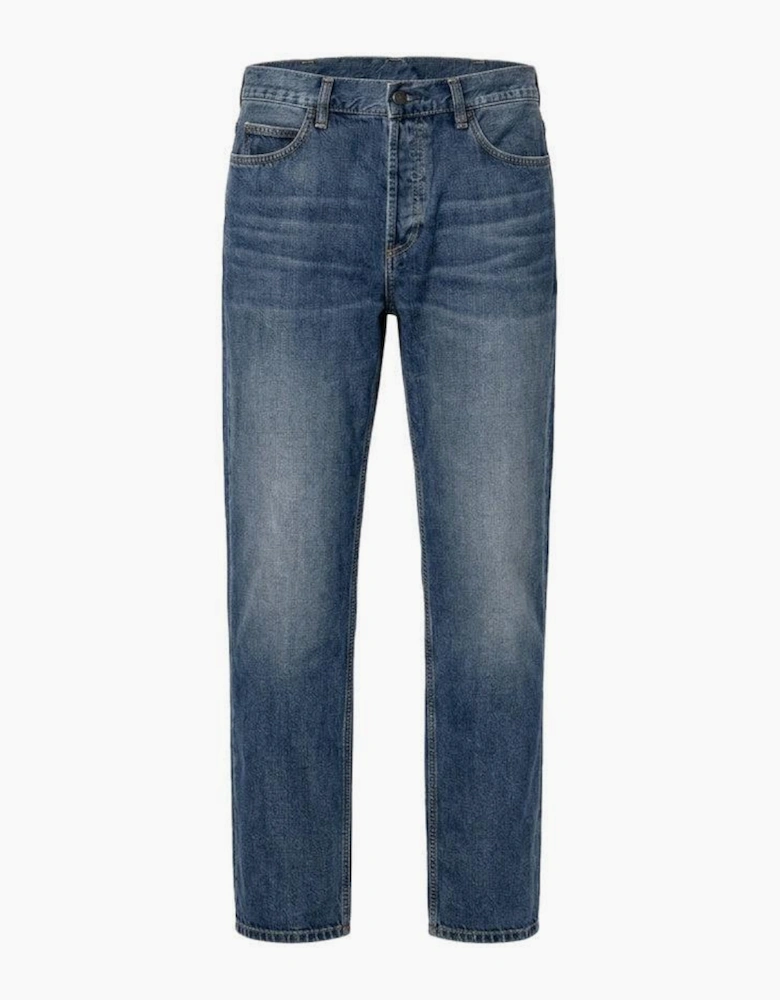 Carhartt WIP Marlow Pant Edgewood Blue Denim Dark Used Wash