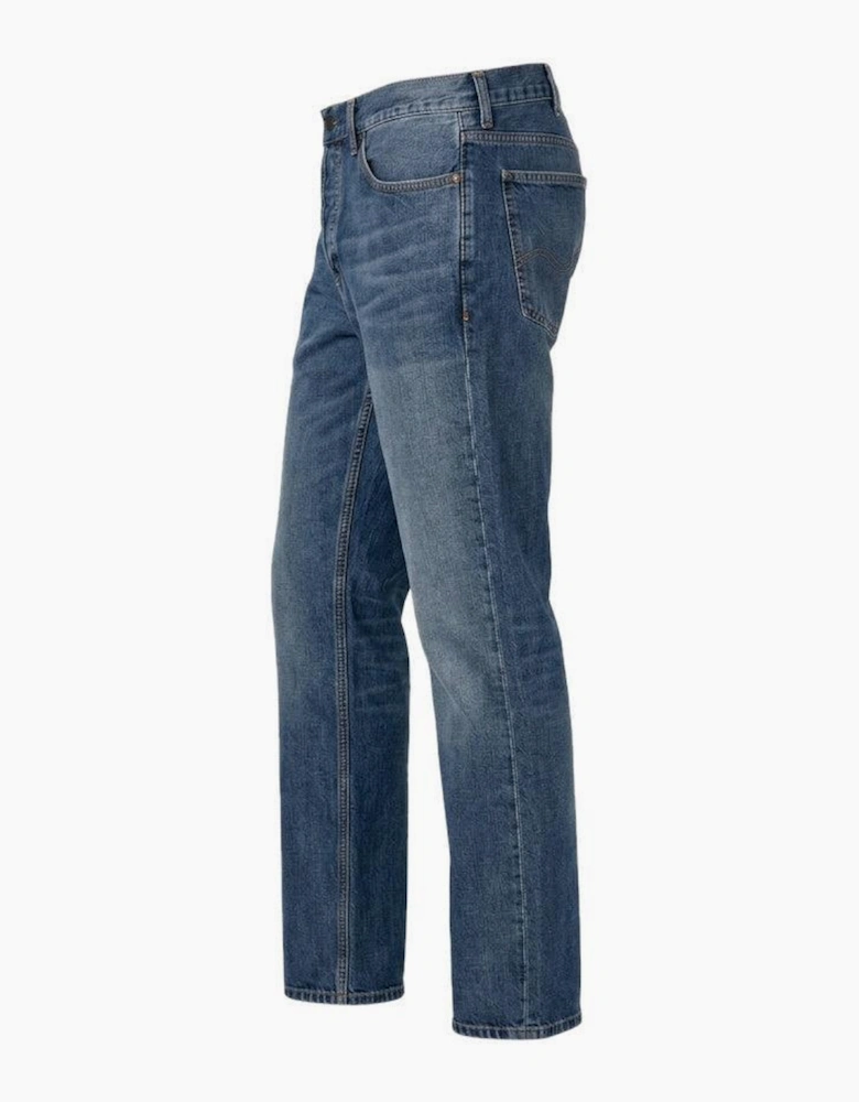 Carhartt WIP Marlow Pant Edgewood Blue Denim Dark Used Wash
