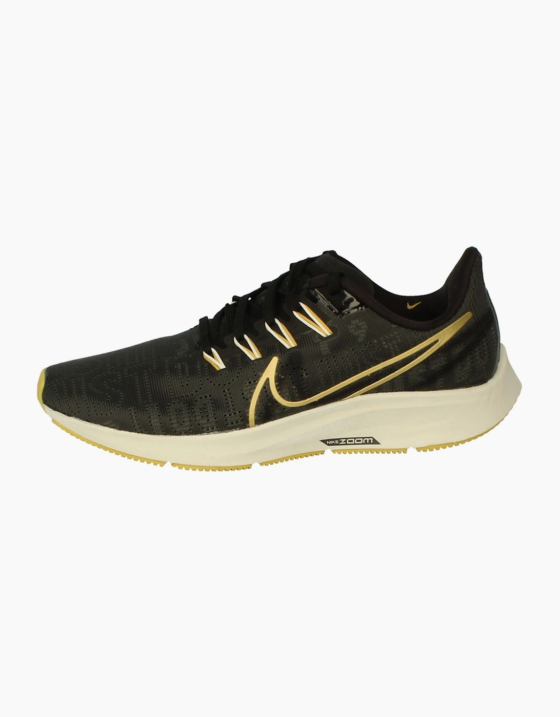 Nike Women's White/Orange (Wmns) Air Zoom Pegasus 36 Premium 'Black Metallic Gold' Bq5403-003 - Image 4