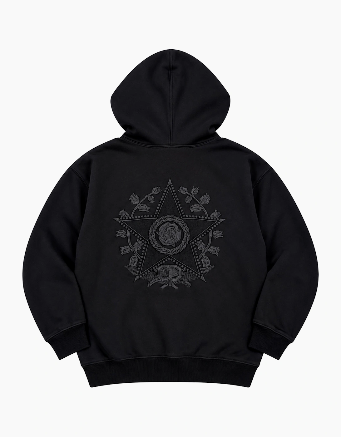 DIOR CD ÉTOILE EMBROIDERED HOODIE BLACK