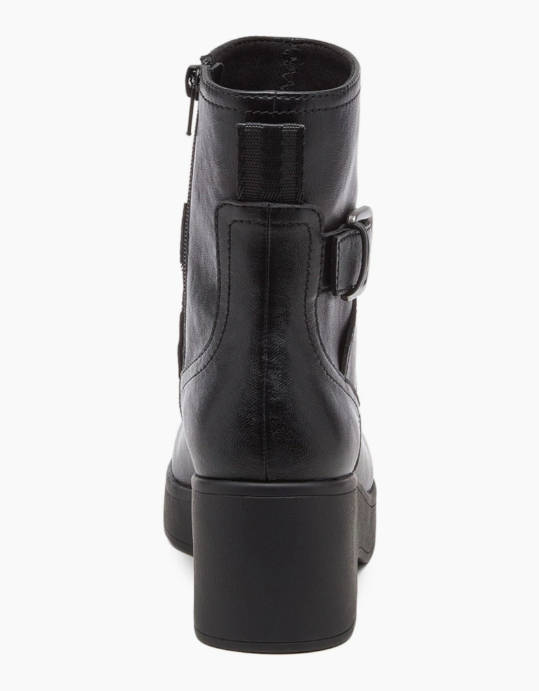 Rocket Dog Jimmy Bangor Polyurethane Women's Black Heeled Ankle Boots