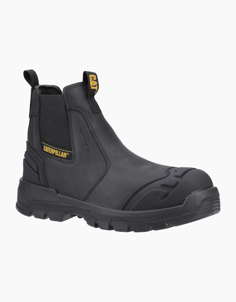 CAT STRIVER XL Mens Waterproof Dealer Safety Boots Black/Yellow