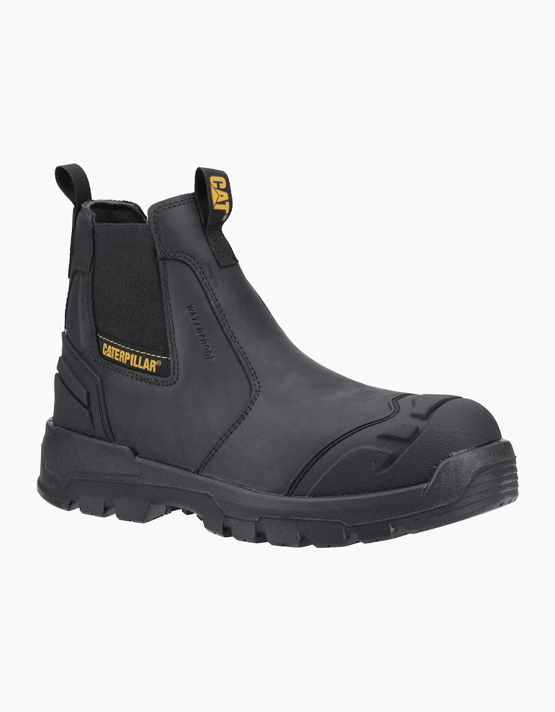 CAT STRIVER XL Mens Waterproof Dealer Safety Boots Black/Yellow