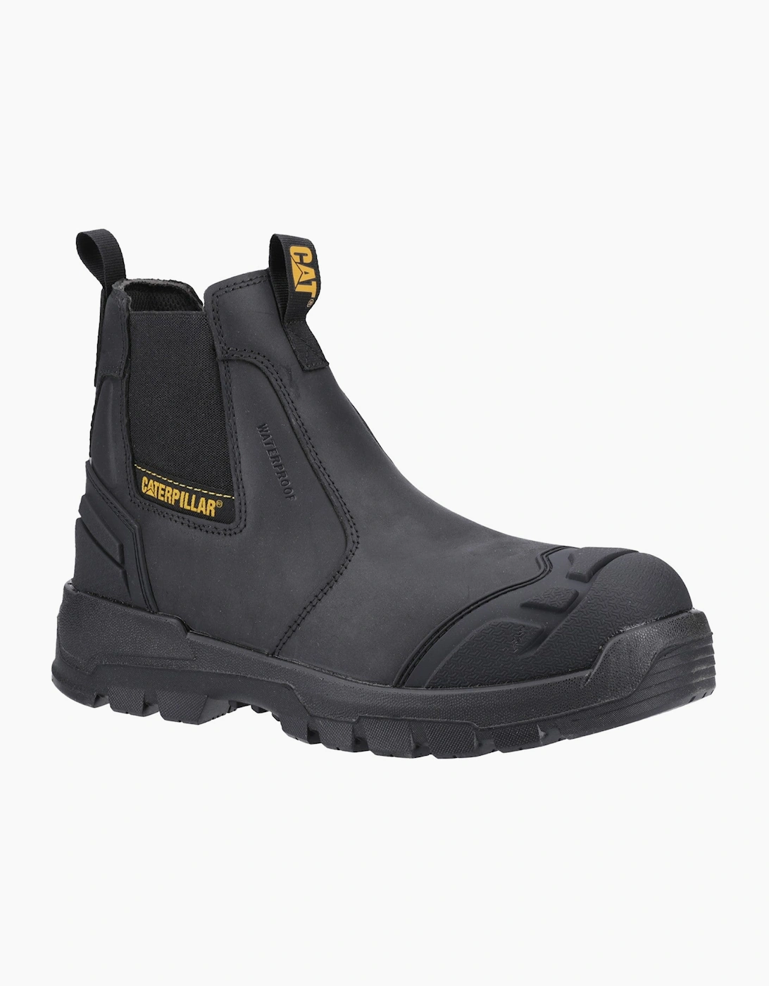 CAT STRIVER XL Mens Waterproof Dealer Safety Boots Black/Yellow