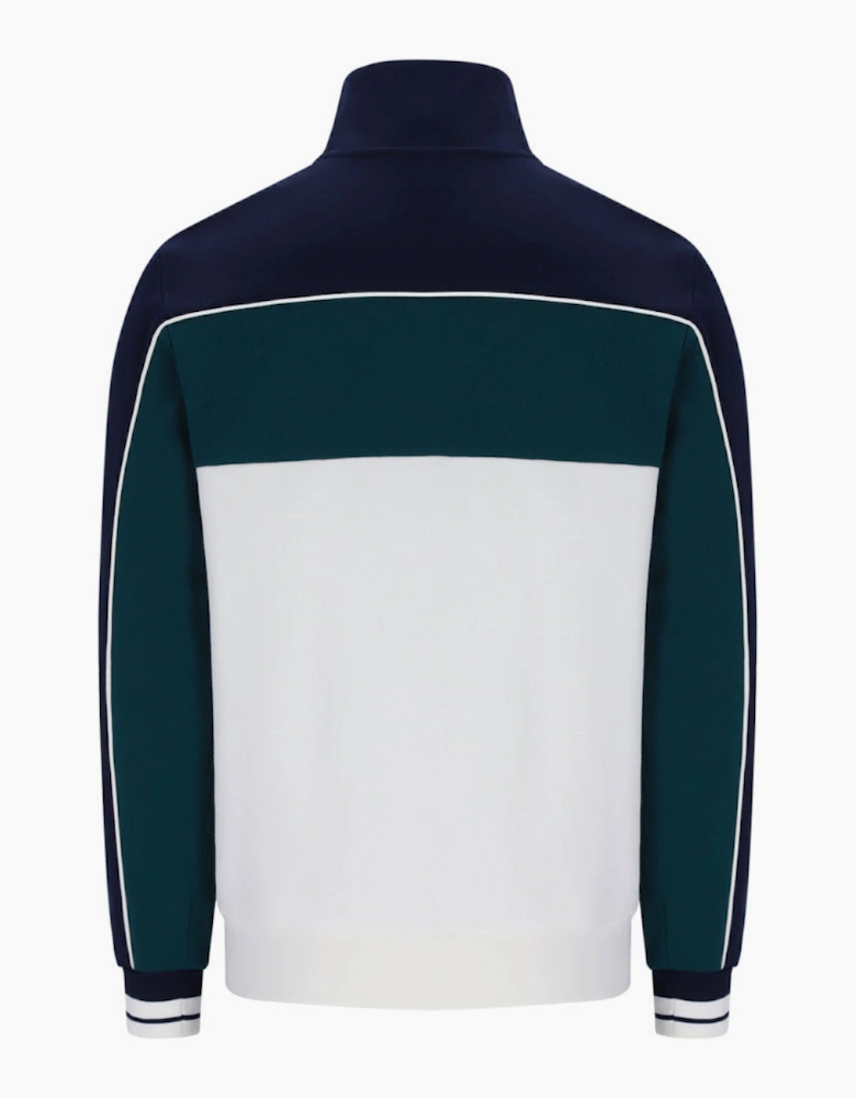 Sergio Tacchini Spiga Track Top - Maritime Blue Navy/Deep Teal/Gardenia