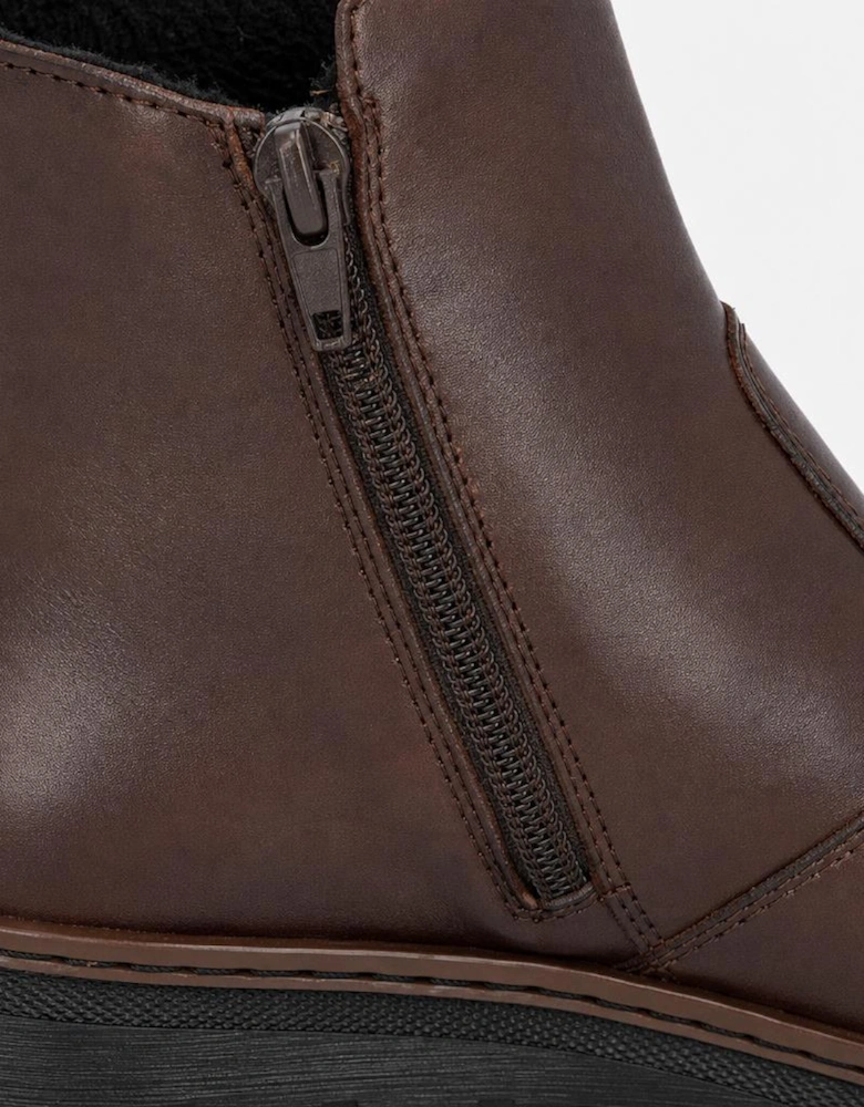Rieker X9165 Womens Ankle Boots Ebony Brown