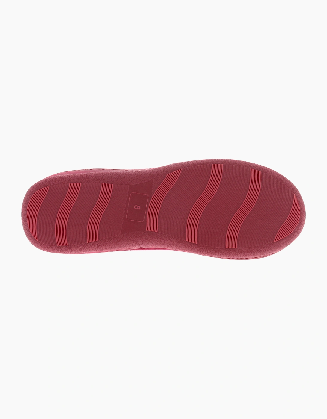 Strollers Womens Slippers Aloha Touch Fastening burgundy UK Size
