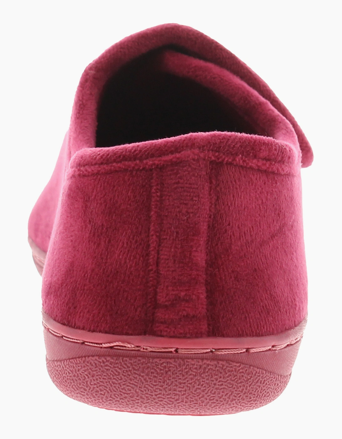 Strollers Womens Slippers Aloha Touch Fastening burgundy UK Size