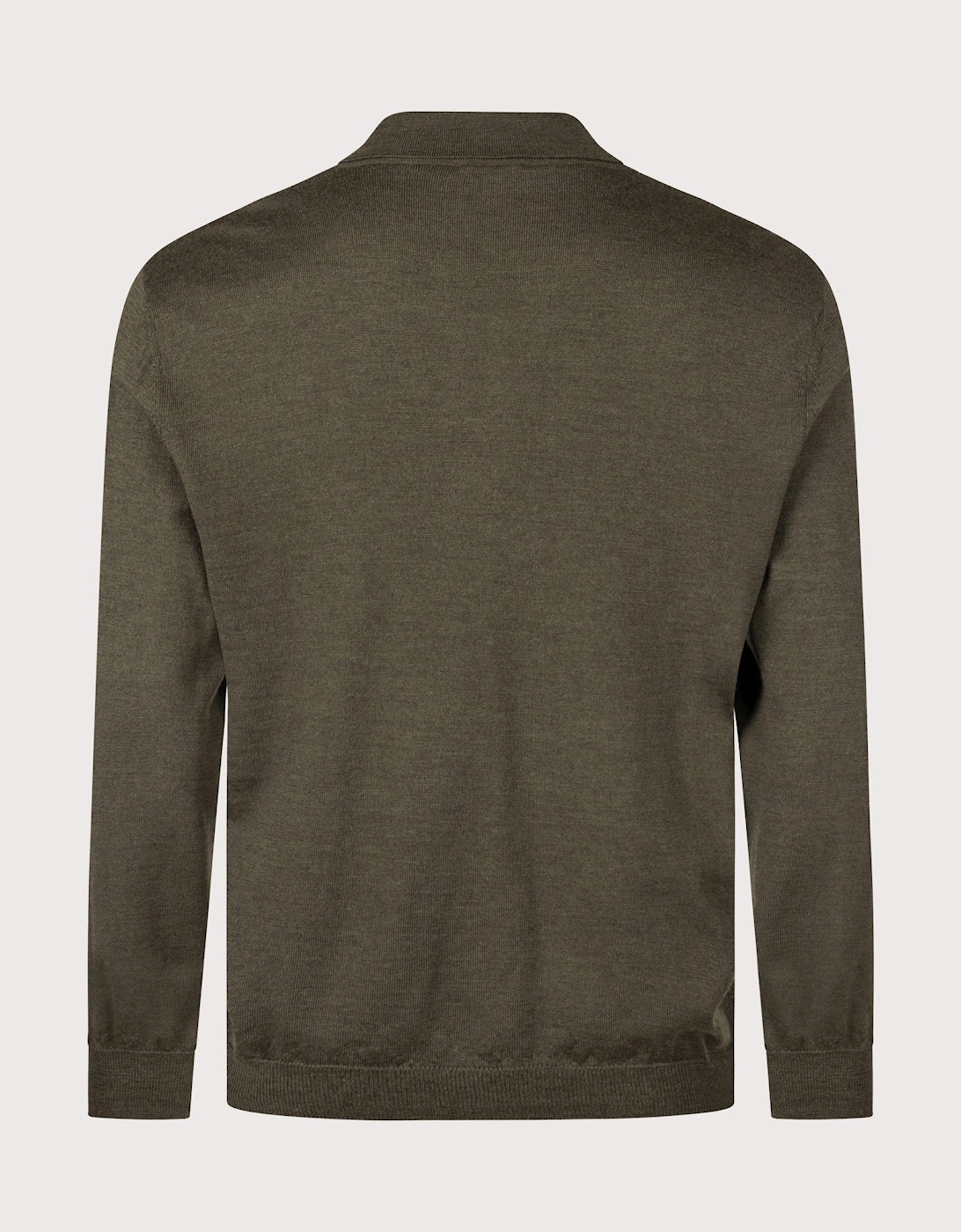 Regular Fit Knitted Long Sleeve Riou Polo Shirt
