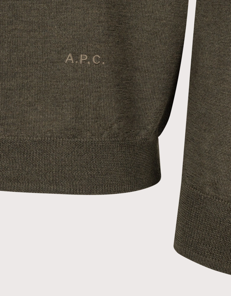 Regular Fit Knitted Long Sleeve Riou Polo Shirt