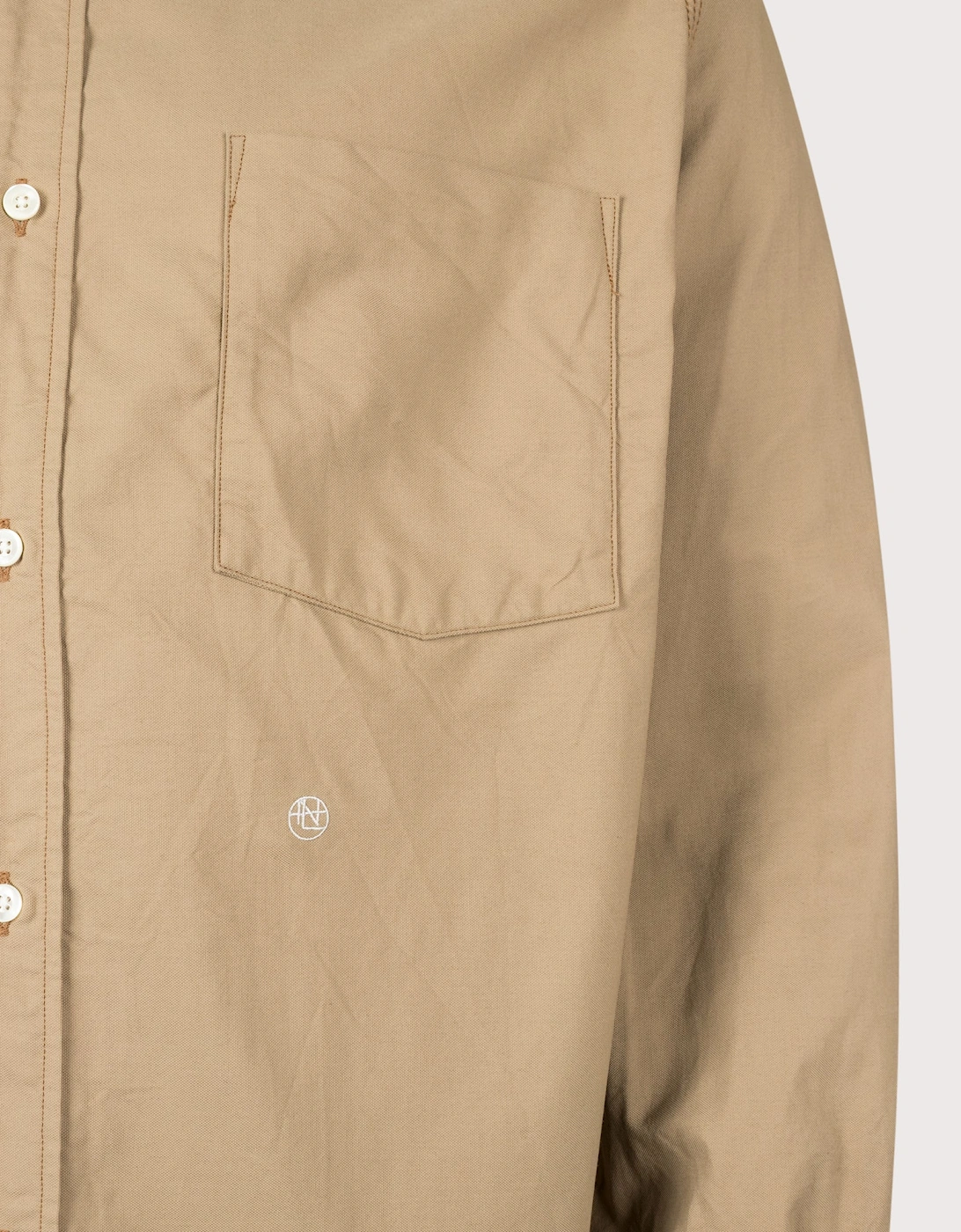Relaxed Fit Button Down Wind Shirt