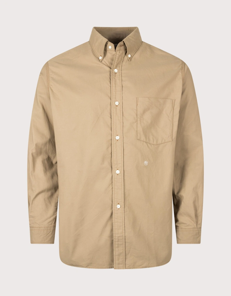 Relaxed Fit Button Down Wind Shirt
