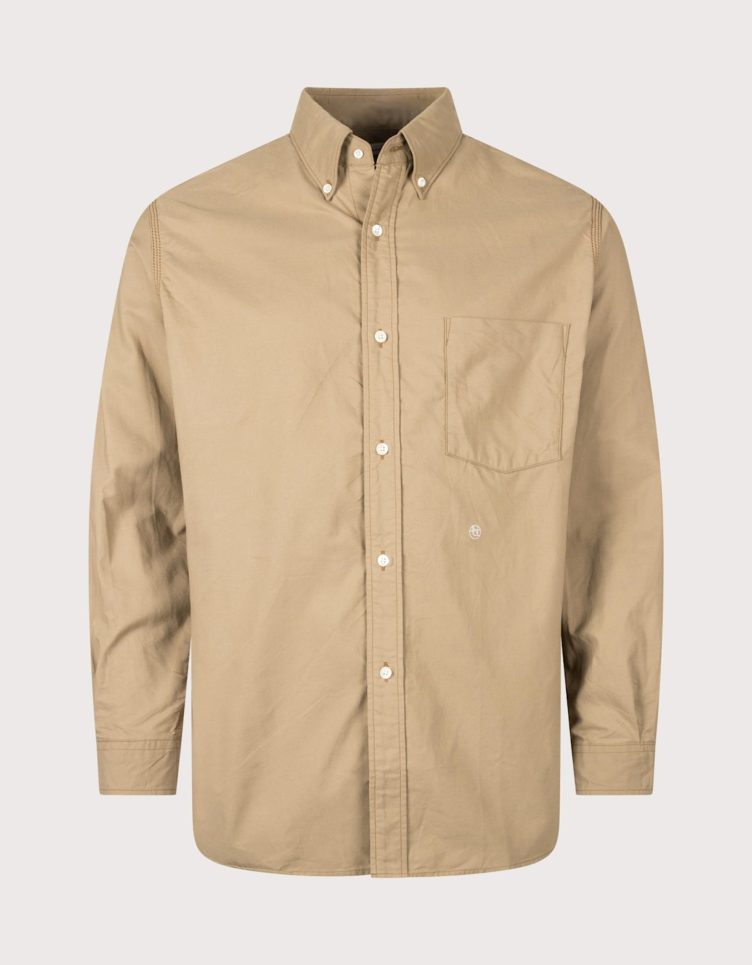 Relaxed Fit Button Down Wind Shirt