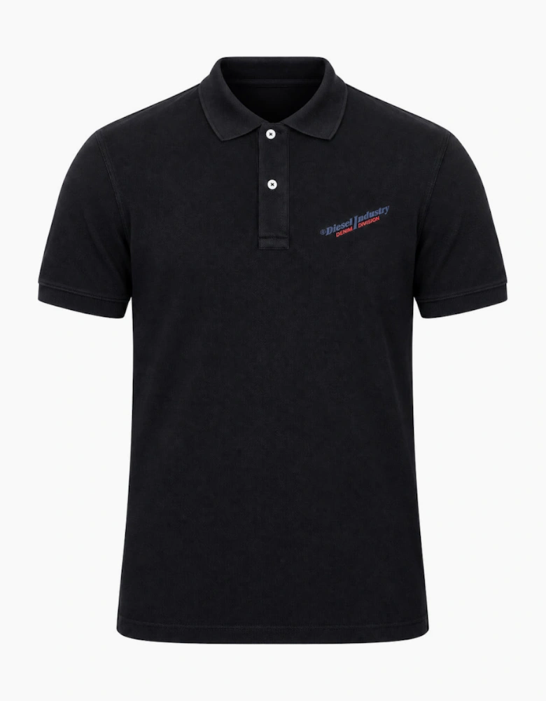 Diesel T-Smith-Ind Black Men's Polo Shirt