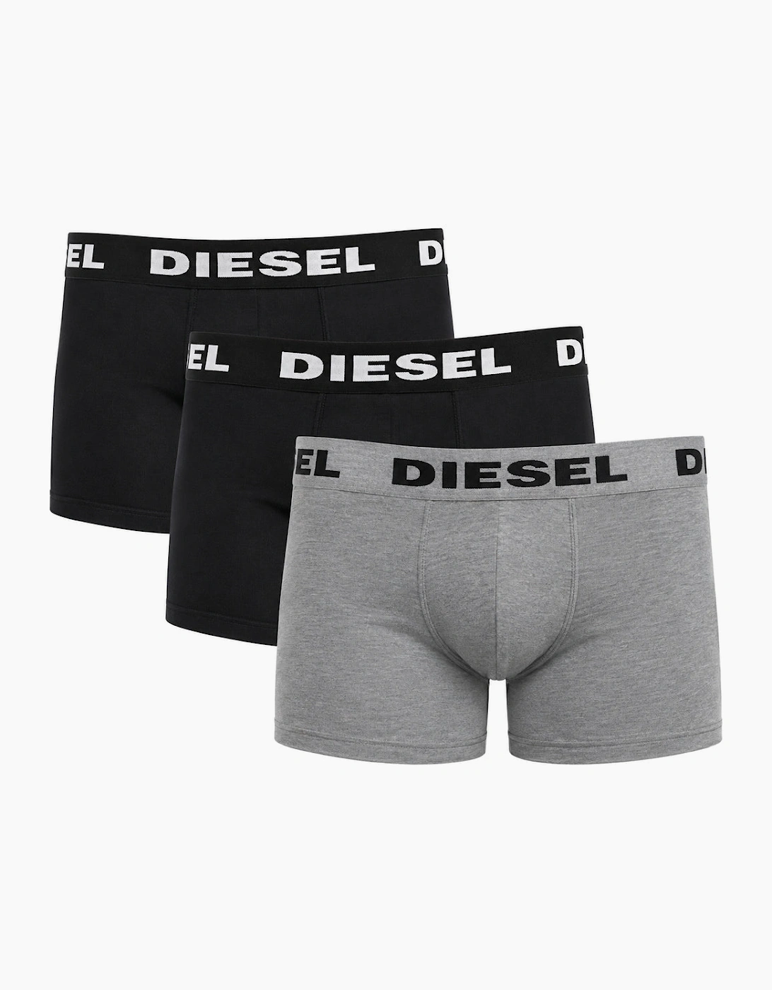 Diesel UMBX-Shawn-Out Boxers Black & Grey Men's 3 Pack Boxer Shorts
