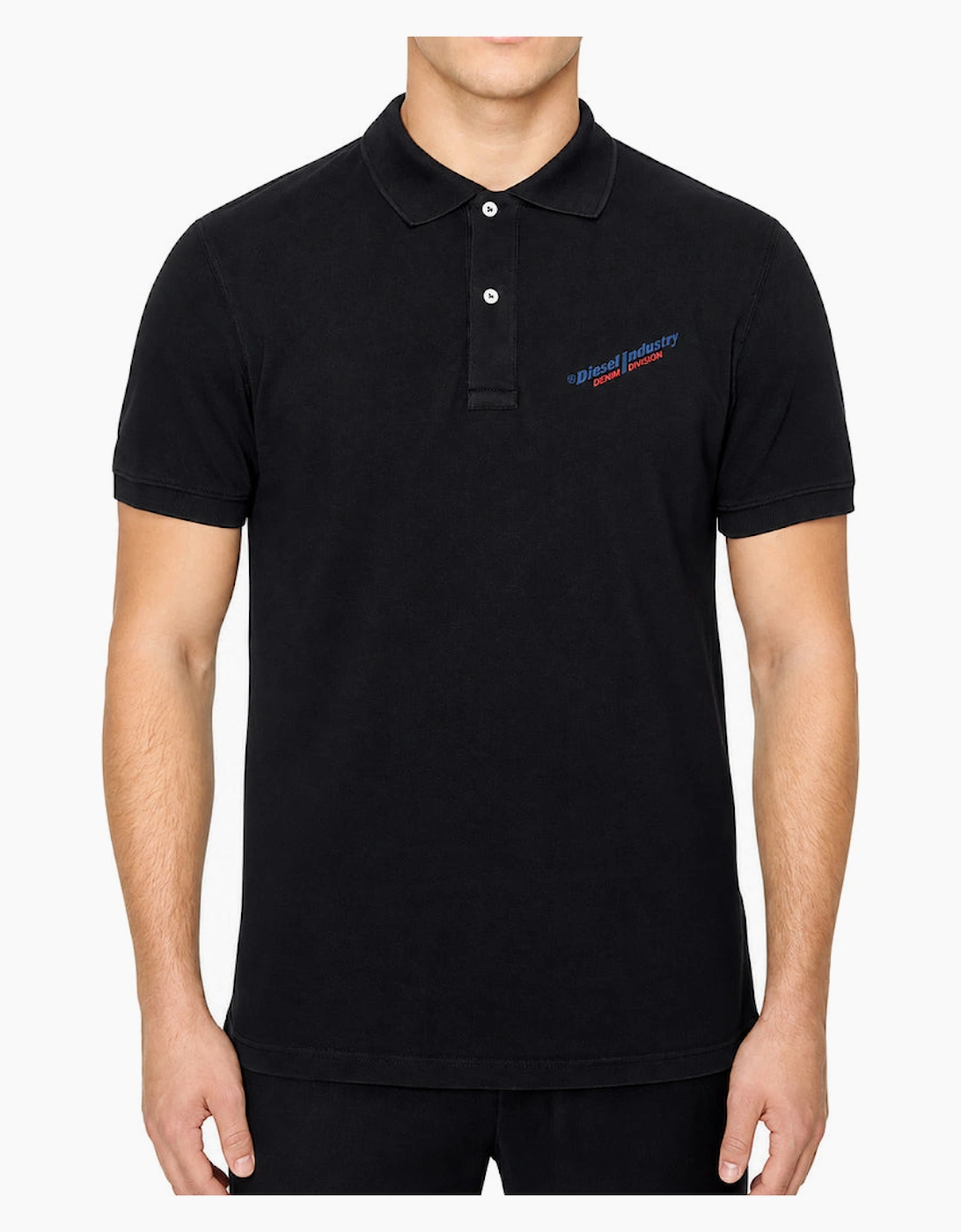 Diesel T-Smith-Ind Black Men's Polo Shirt