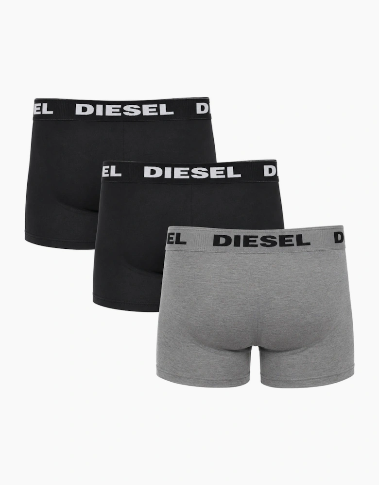 Diesel UMBX-Shawn-Out Boxers Black & Grey Men's 3 Pack Boxer Shorts
