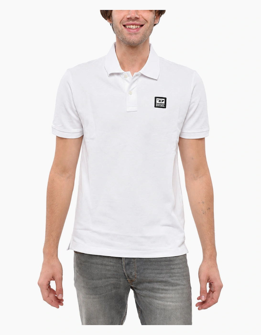 Diesel T-Smith 250104 Off White Men's Polo Shirt