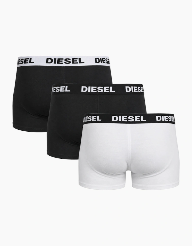 Diesel UMBX-Shawn-Out Boxers Black & White Men's 3 Pack Boxer Shorts