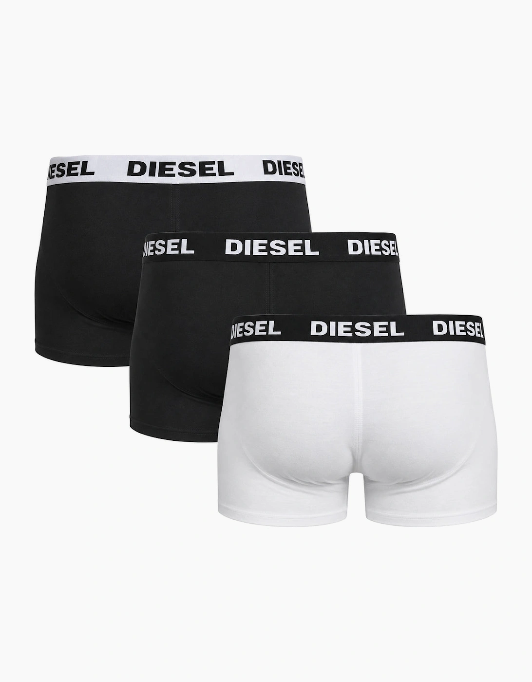 Diesel UMBX-Shawn-Out Boxers Black & White Men's 3 Pack Boxer Shorts