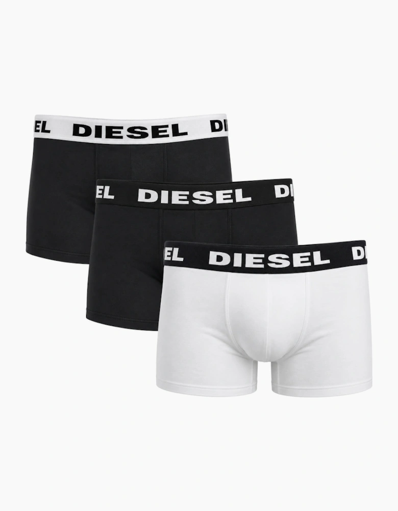 Diesel UMBX-Shawn-Out Boxers Black & White Men's 3 Pack Boxer Shorts