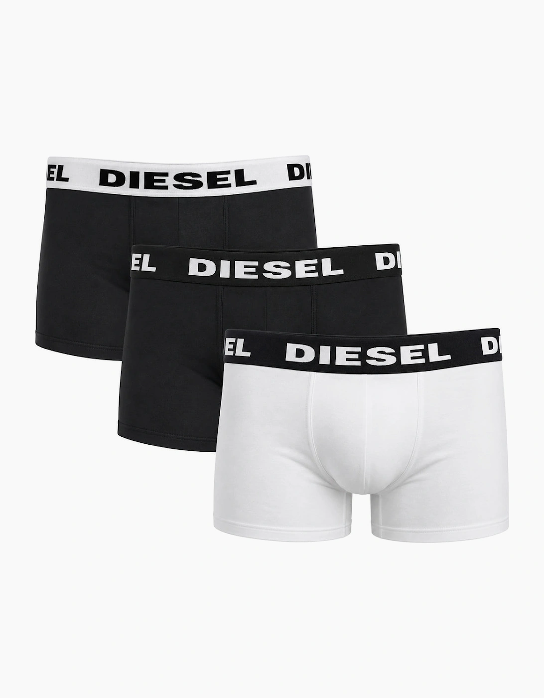 Diesel UMBX-Shawn-Out Boxers Black & White Men's 3 Pack Boxer Shorts