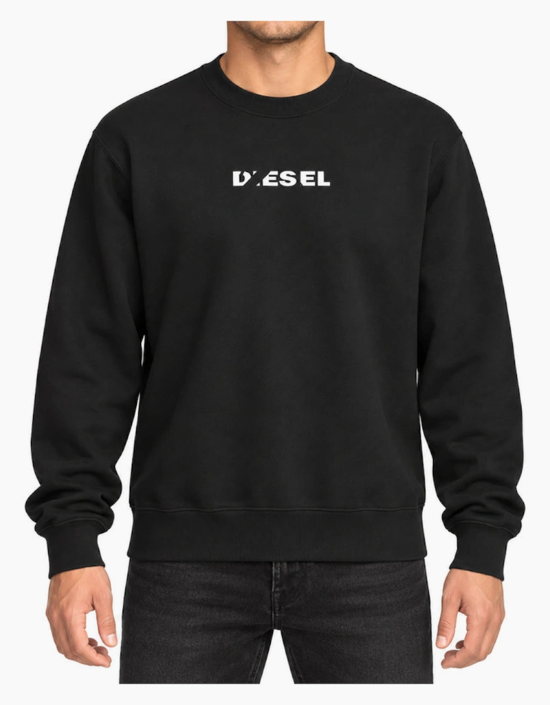 Diesel S-Gir 250238 Off Black Men's Crewnceck Jumper