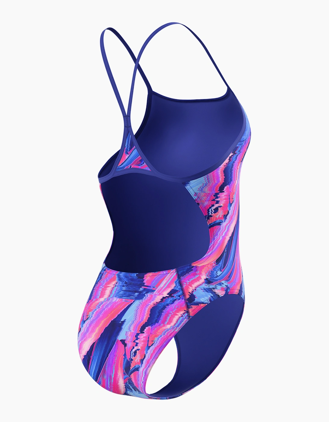 Speedo Womens/Ladies Turnback Printed One Piece Swimsuit