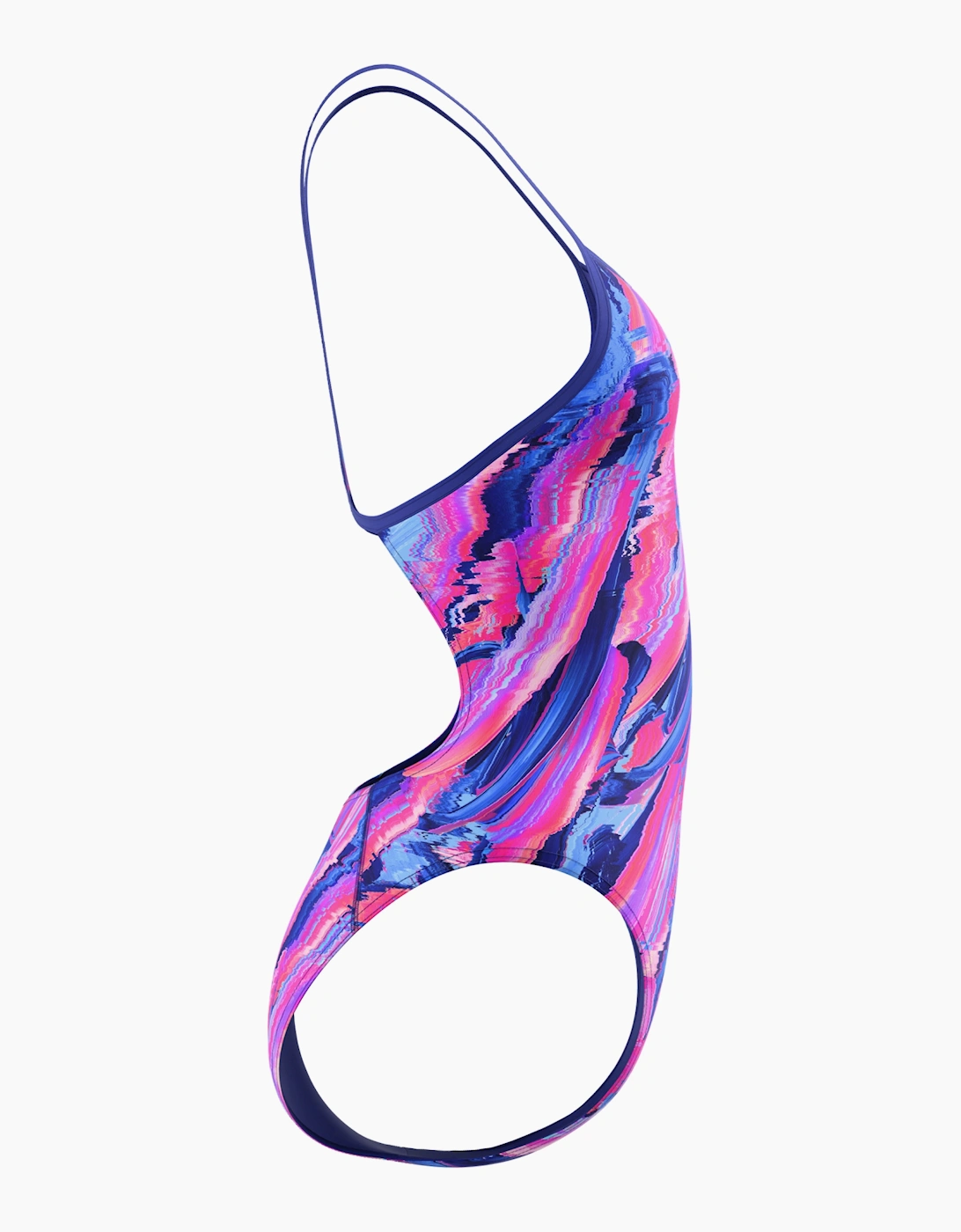 Speedo Womens/Ladies Turnback Printed One Piece Swimsuit