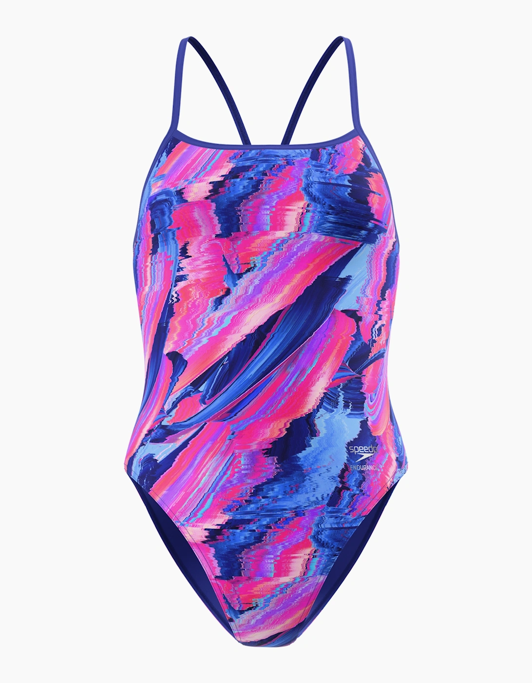 Speedo Womens/Ladies Turnback Printed One Piece Swimsuit