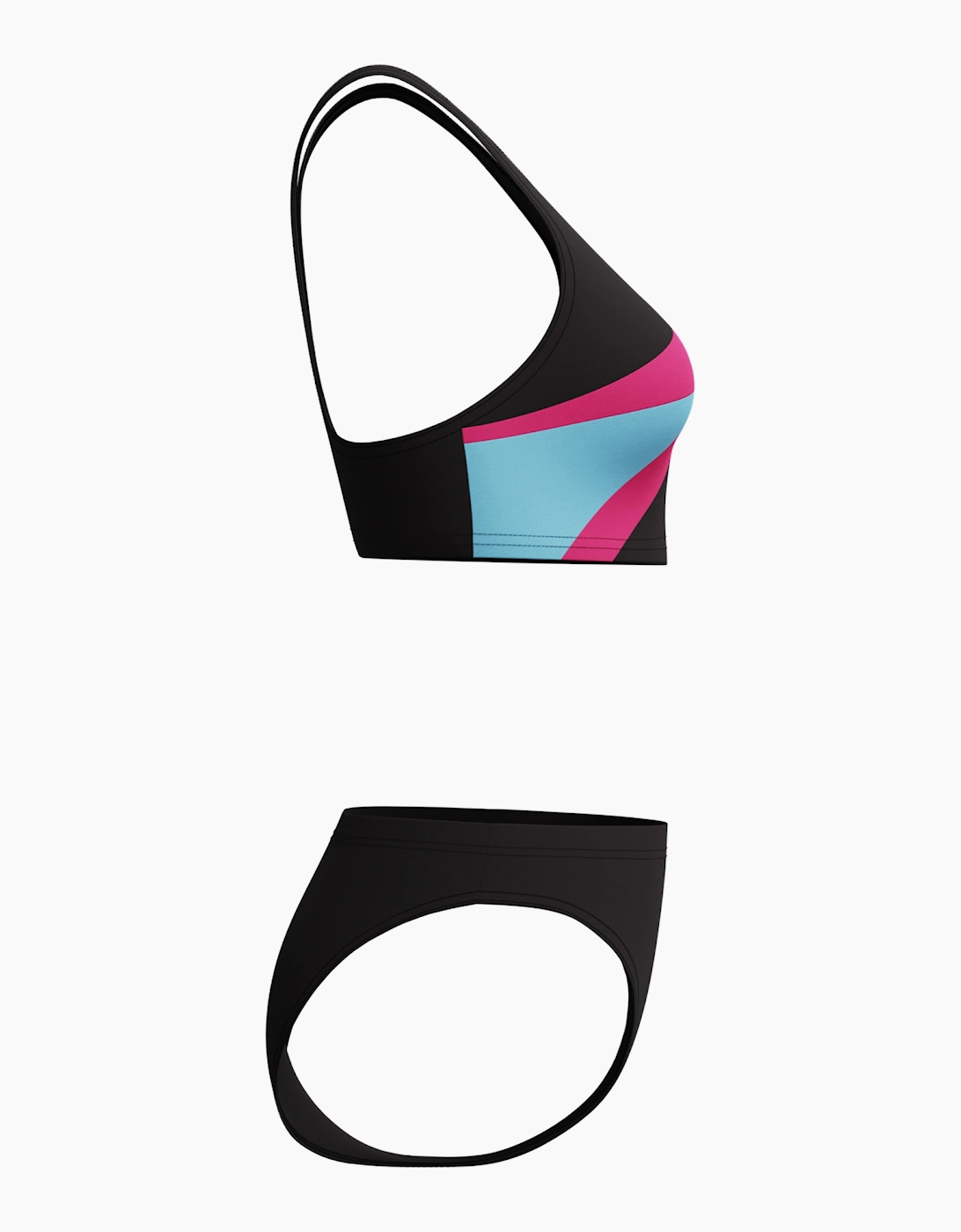 Speedo Womens/Ladies Hyperboom Colour Block Butterfly Back Two-Piece Swimsuit