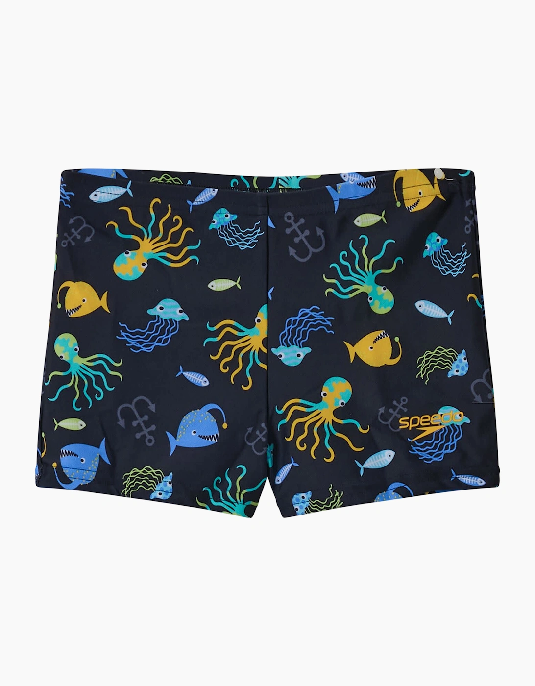 Speedo Boys Marine Animals All-Over Print Swim Shorts