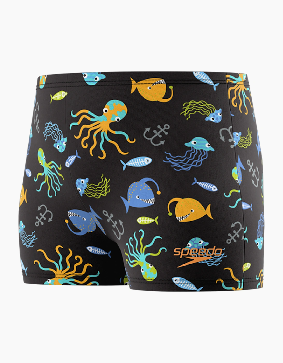 Speedo Boys Marine Animals All-Over Print Swim Shorts