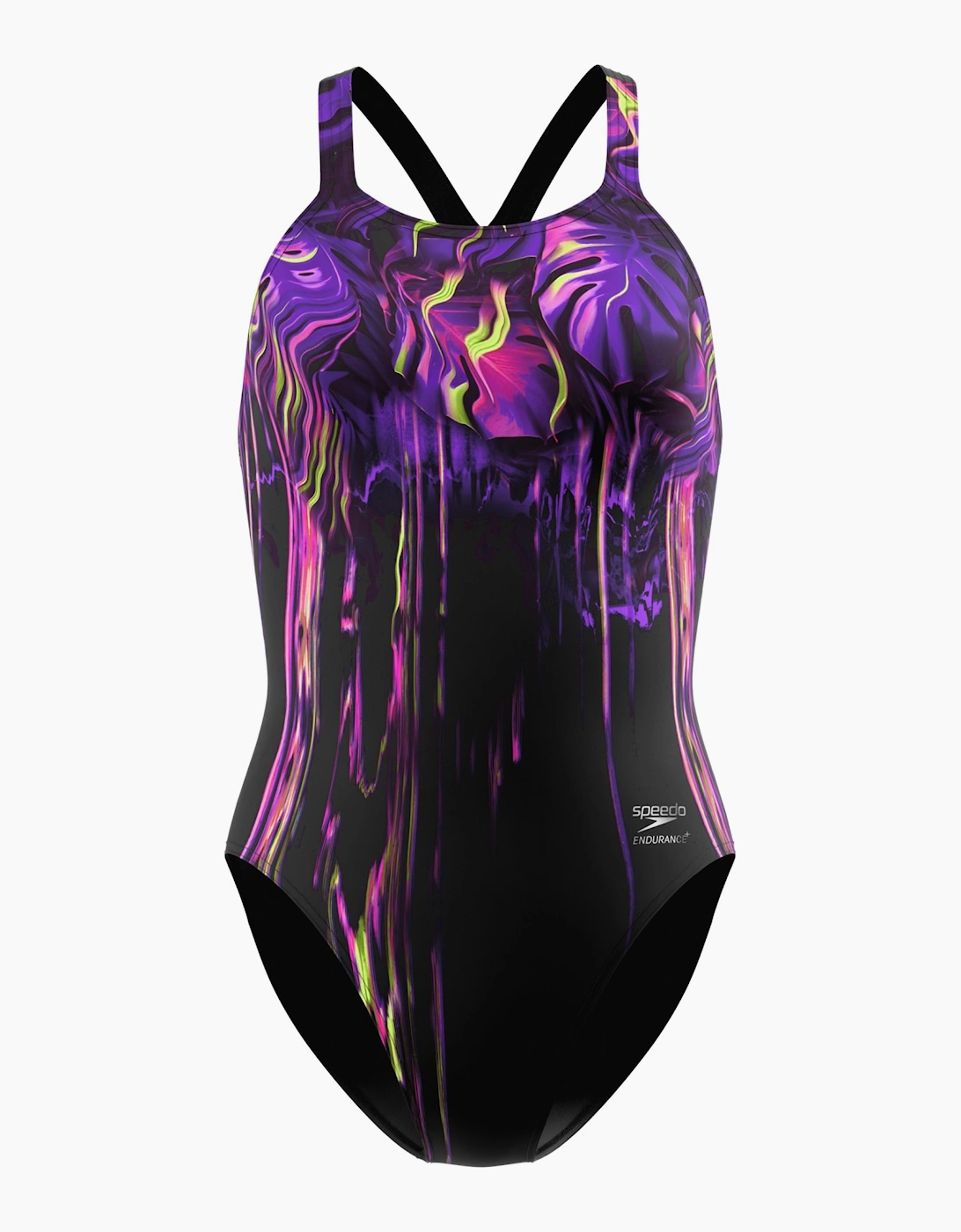Speedo Womens/Ladies Placement Printed Powerback One Piece Swimsuit