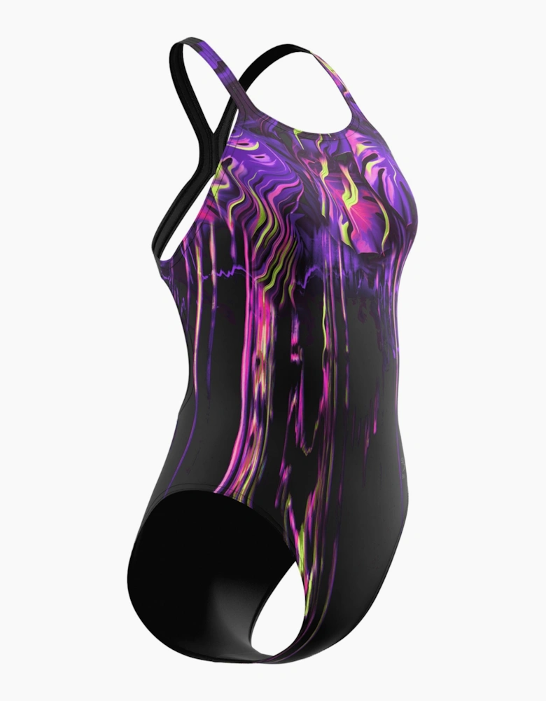 Speedo Womens/Ladies Placement Printed Powerback One Piece Swimsuit