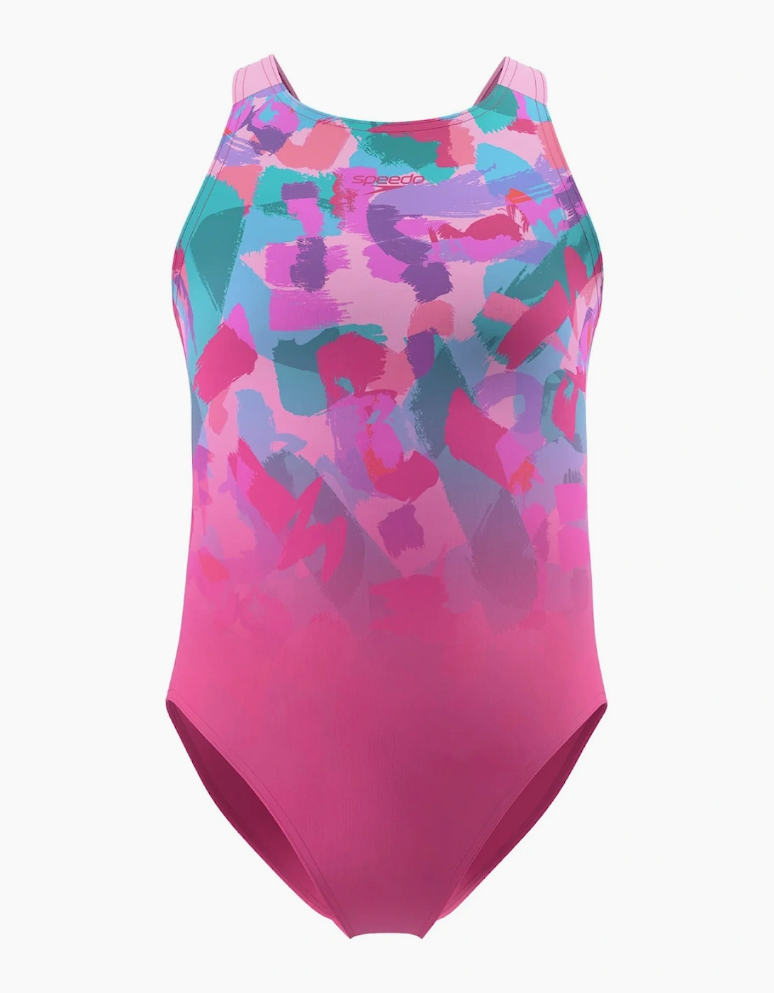 Speedo Girls Pulseback Printed One Piece Swimsuit