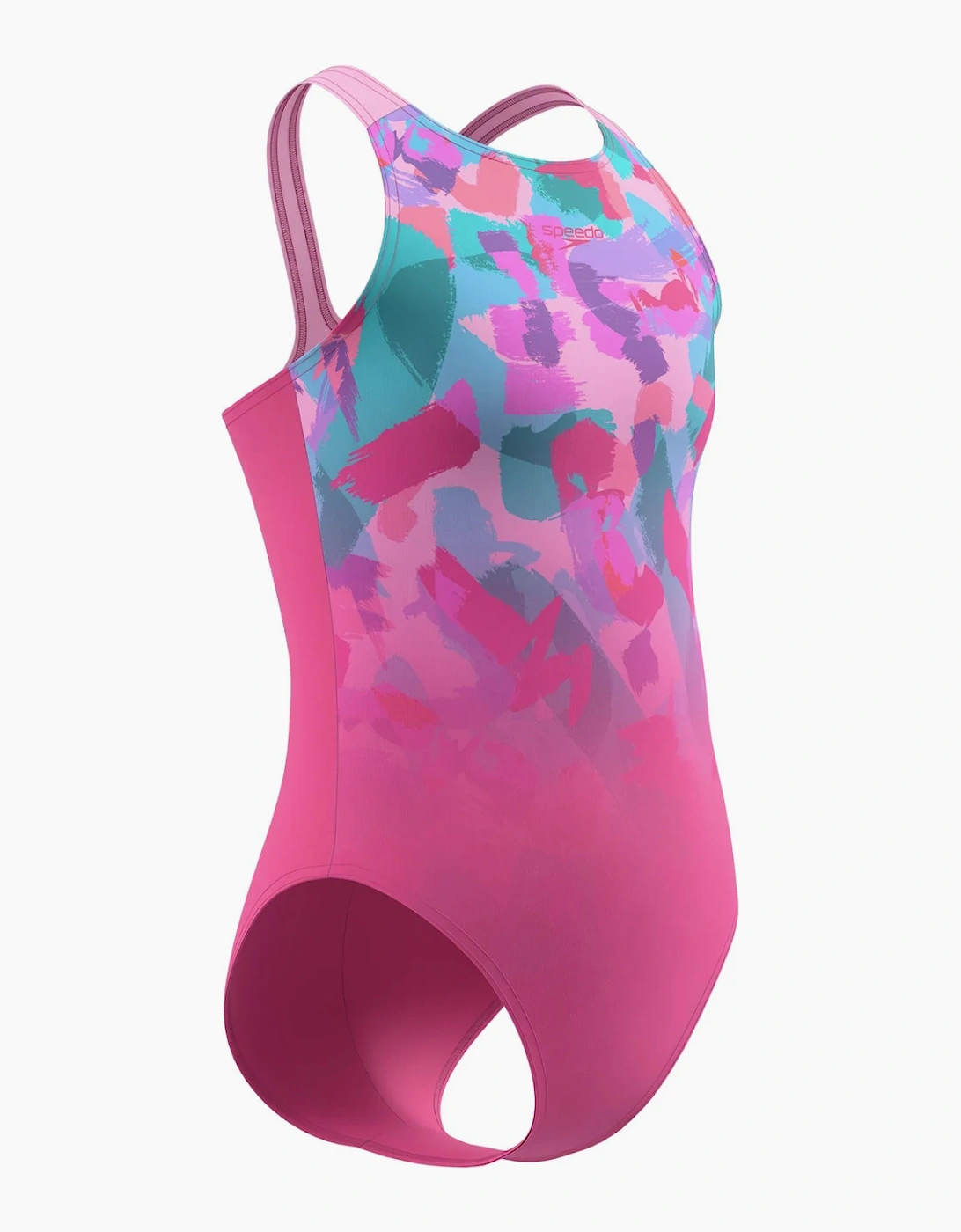 Speedo Girls Pulseback Printed One Piece Swimsuit