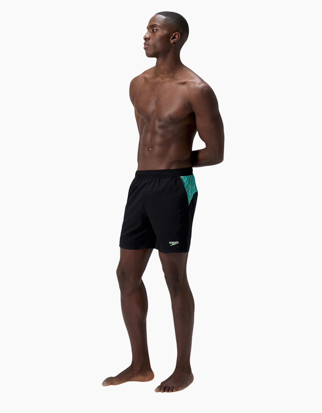 Speedo Mens Xpress Lite Panel Logo Swim Shorts