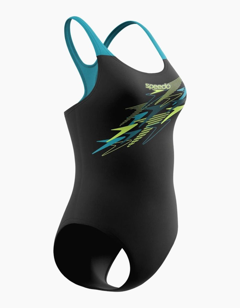 Speedo Womens/Ladies Medley Medalist Logo One Piece Swimsuit