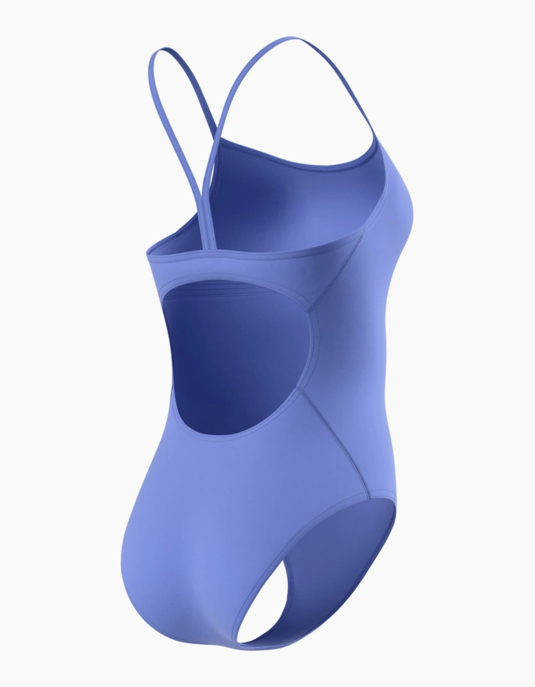 Speedo Womens/Ladies Logo Endurance+ Thin Strap One Piece Swimsuit