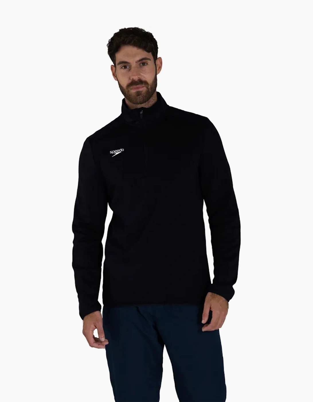 Speedo Mens Club Quarter Zip Training Top