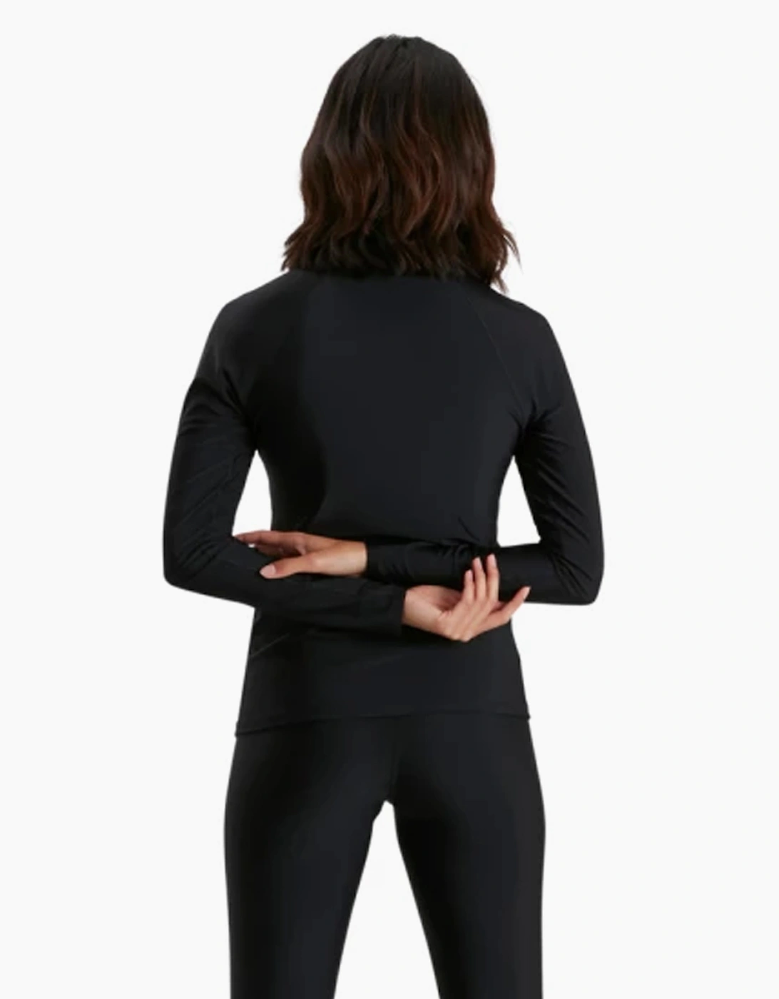 Speedo Womens/Ladies Zipped Long-Sleeved Rash Guard