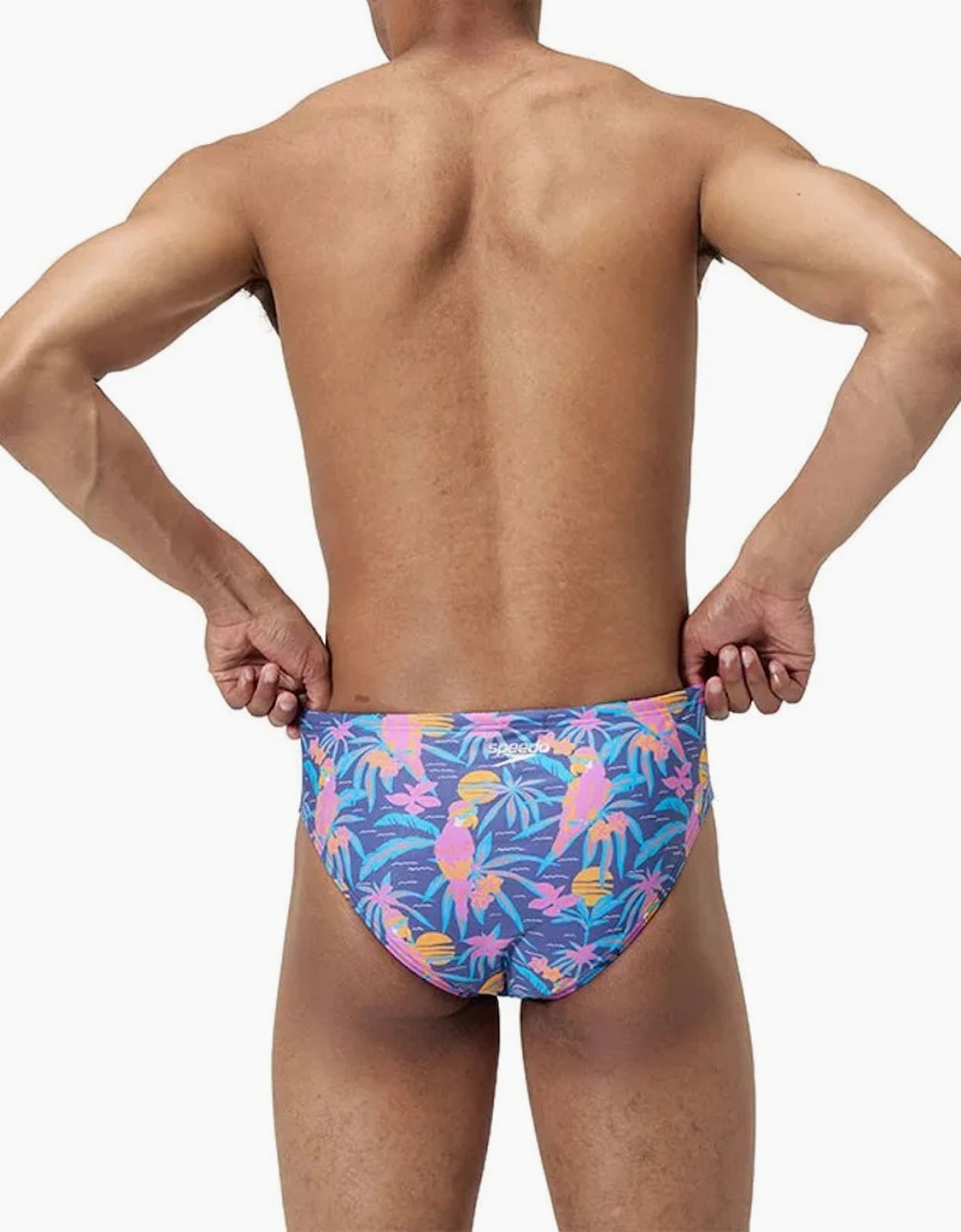 Speedo Mens All-Over Print Swim Briefs