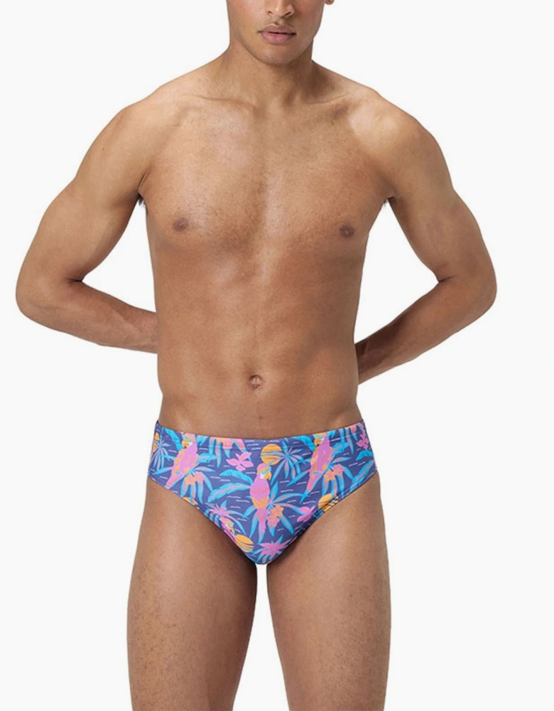 Speedo Mens All-Over Print Swim Briefs